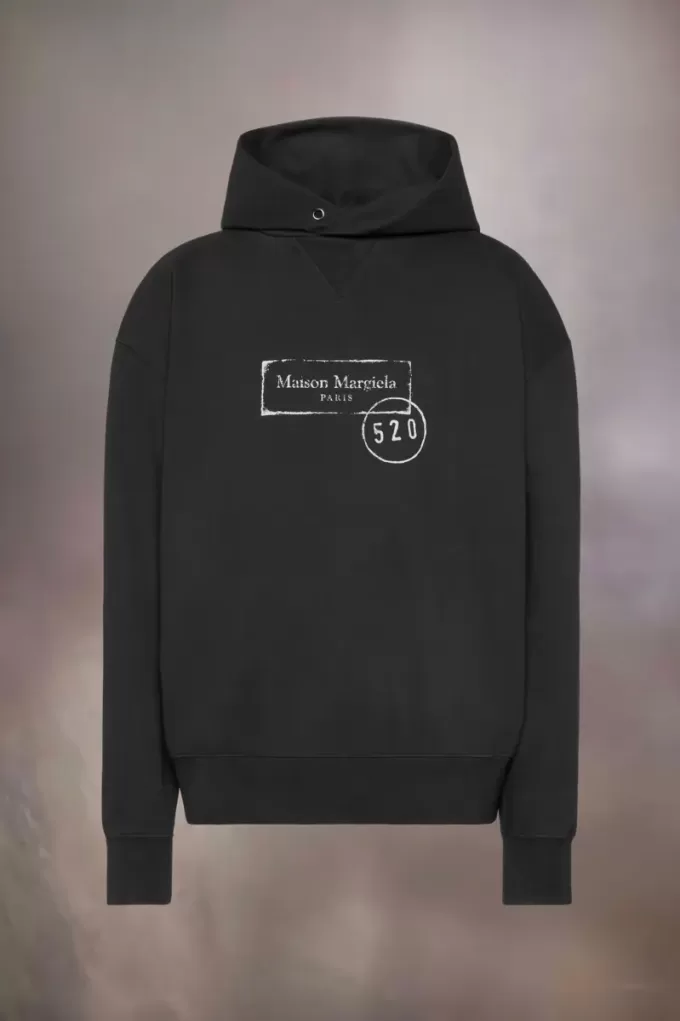 520 stempelprint hoodie met capuchon