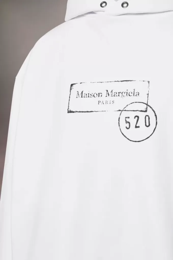 520 stempelprint hoodie met capuchon