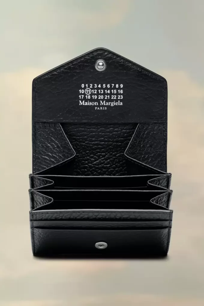 Accordeon vouw leren portemonnee