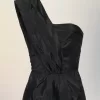 Asymmetrische gedrapeerde top