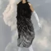 Borduurwerk franje jurk