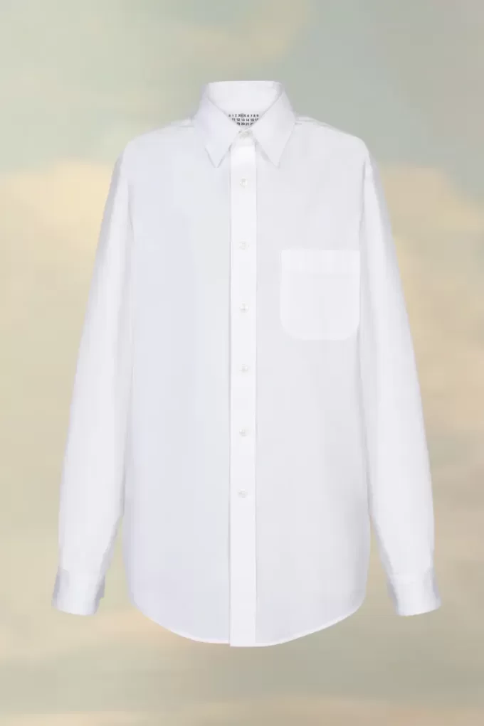 Eco katoenen poplin overhemd