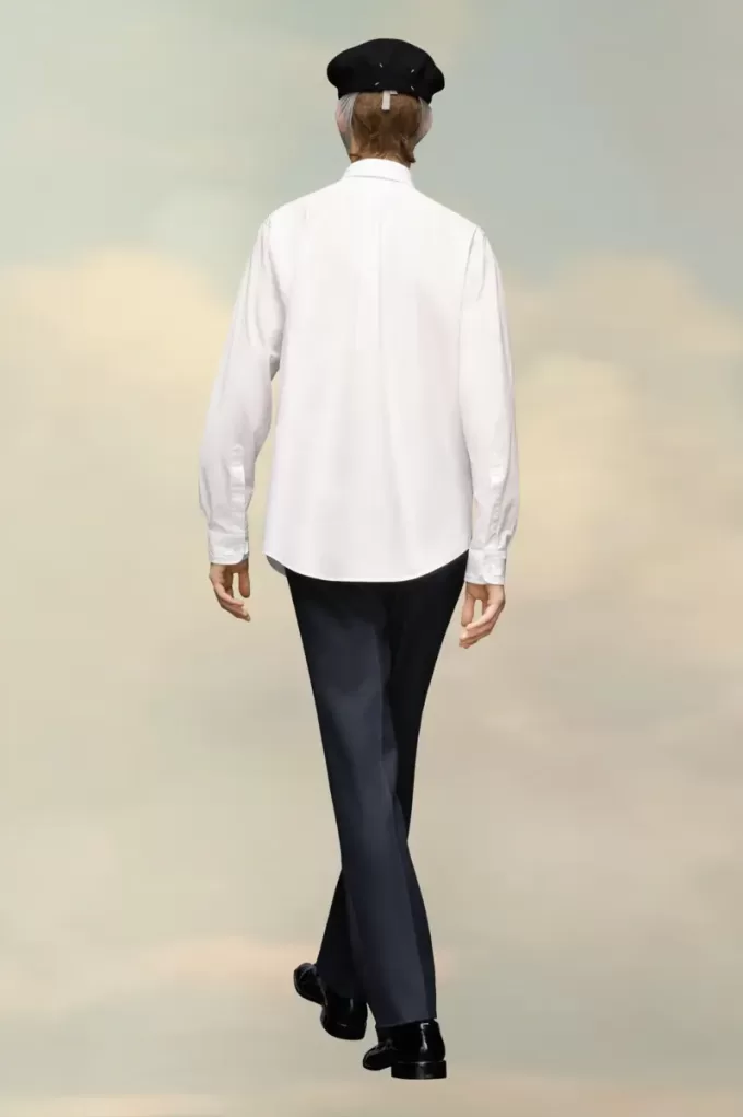 Eco katoenen poplin overhemd