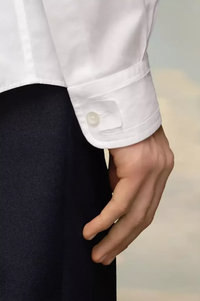 Eco katoenen poplin overhemd