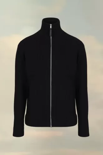 Gebreid vest met rits