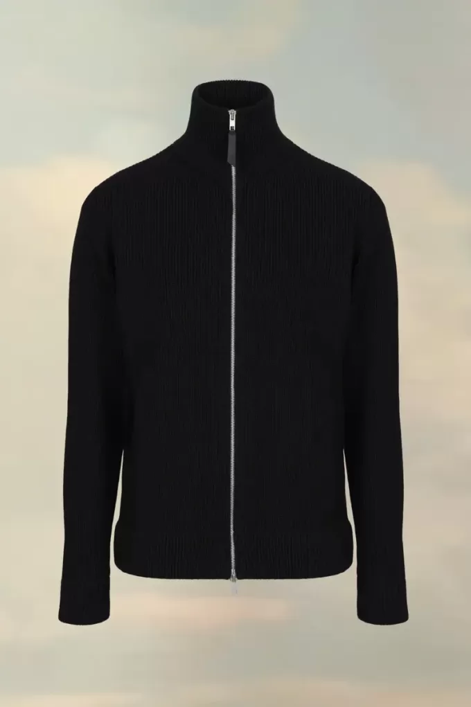 Gebreid vest met rits