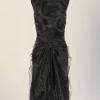 Geplooide organza jurk