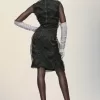Geplooide organza jurk