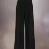 Geplooide wollen broek