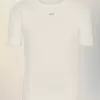 Geribbeld katoenen T-shirt