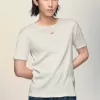 Geribbeld katoenen T-shirt