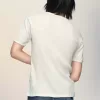 Geribbeld katoenen T-shirt