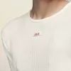 Geribbeld katoenen T-shirt