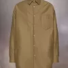 Gewatteerd satijnen katoenen shirt