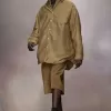 Gewatteerd satijnen katoenen shirt