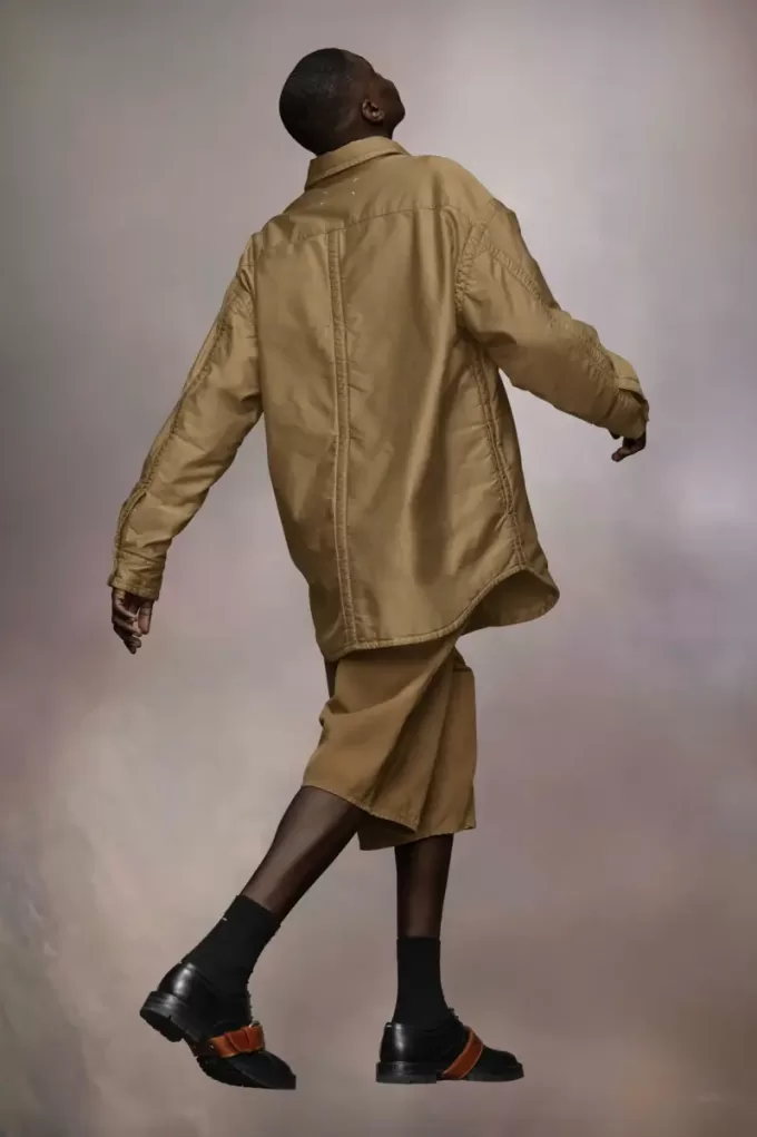 Gewatteerd satijnen katoenen shirt