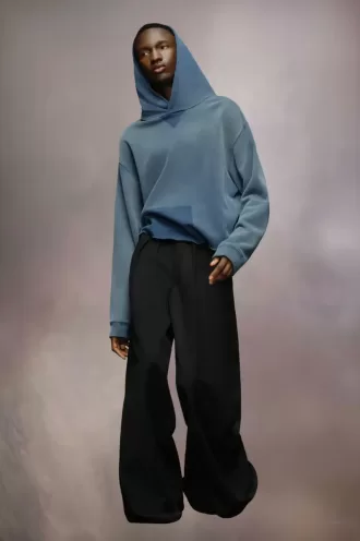 Hoodie met logo van biologisch katoen