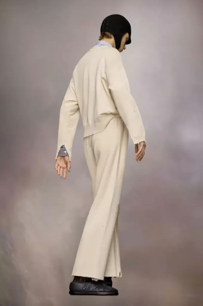 Joggingbroek met uitgesneden zoom