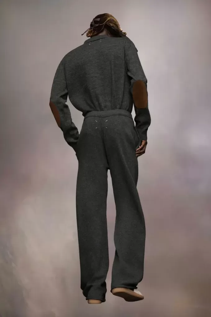 Kasjmier gebreide broek