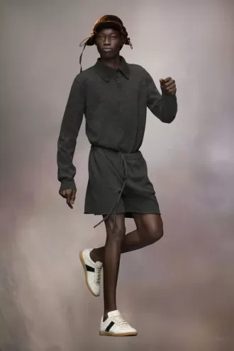 Kasjmier gebreide shorts