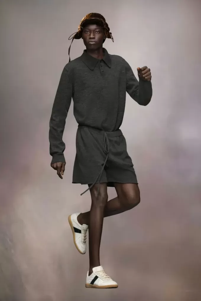 Kasjmier gebreide shorts