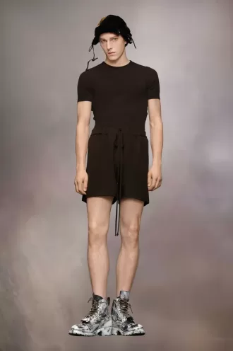 Kasjmier gebreide shorts