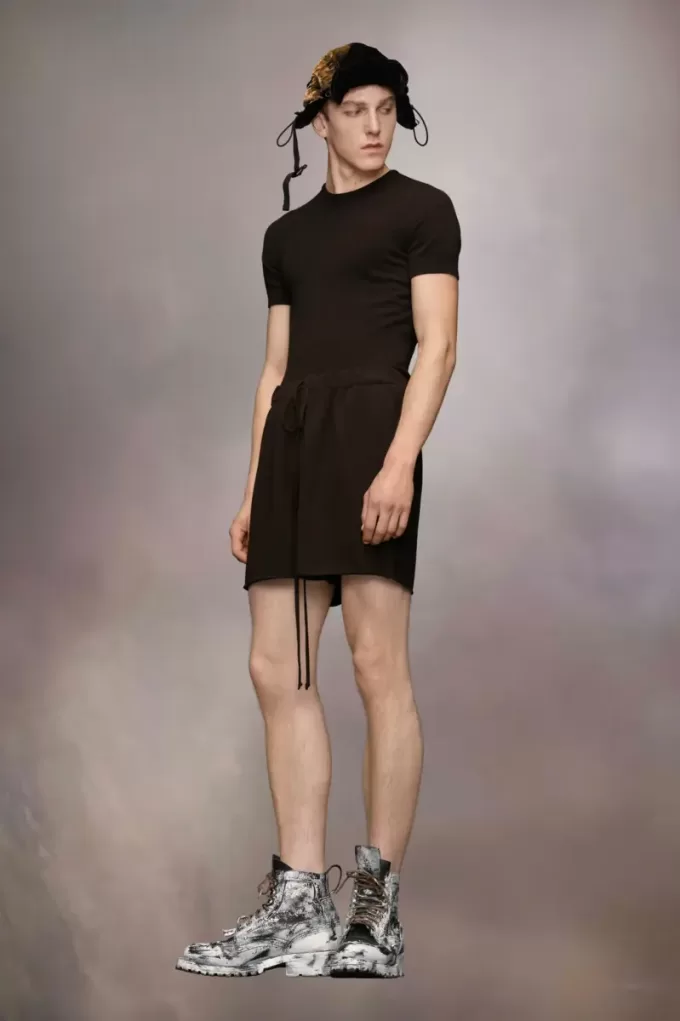 Kasjmier gebreide shorts