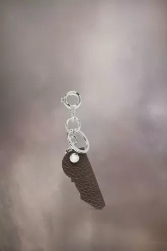 Logo leren sleutelhanger