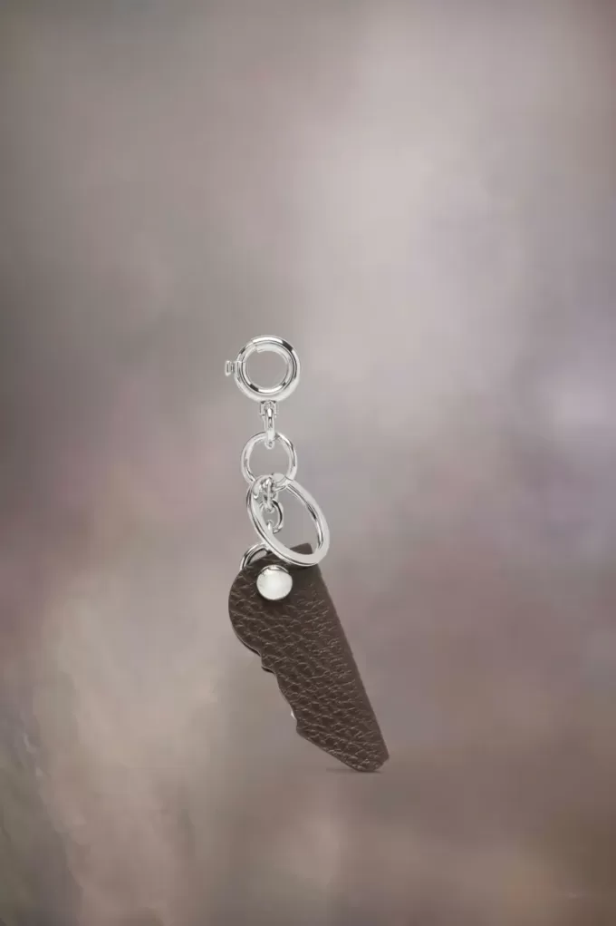 Logo leren sleutelhanger