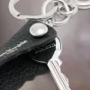 Logo leren sleutelhanger