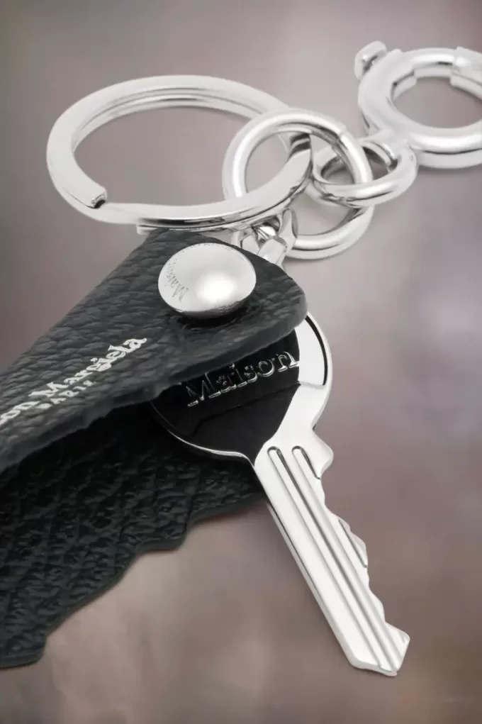 Logo leren sleutelhanger