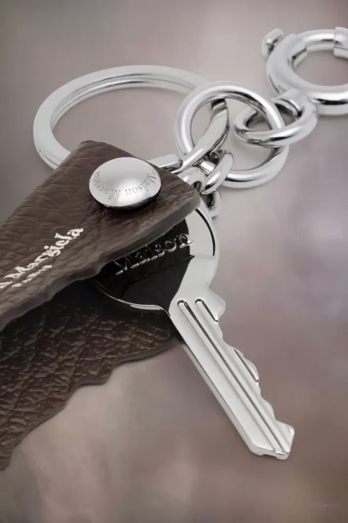 Logo leren sleutelhanger