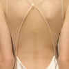Maison Margiela gehamerde satijnen jurk
