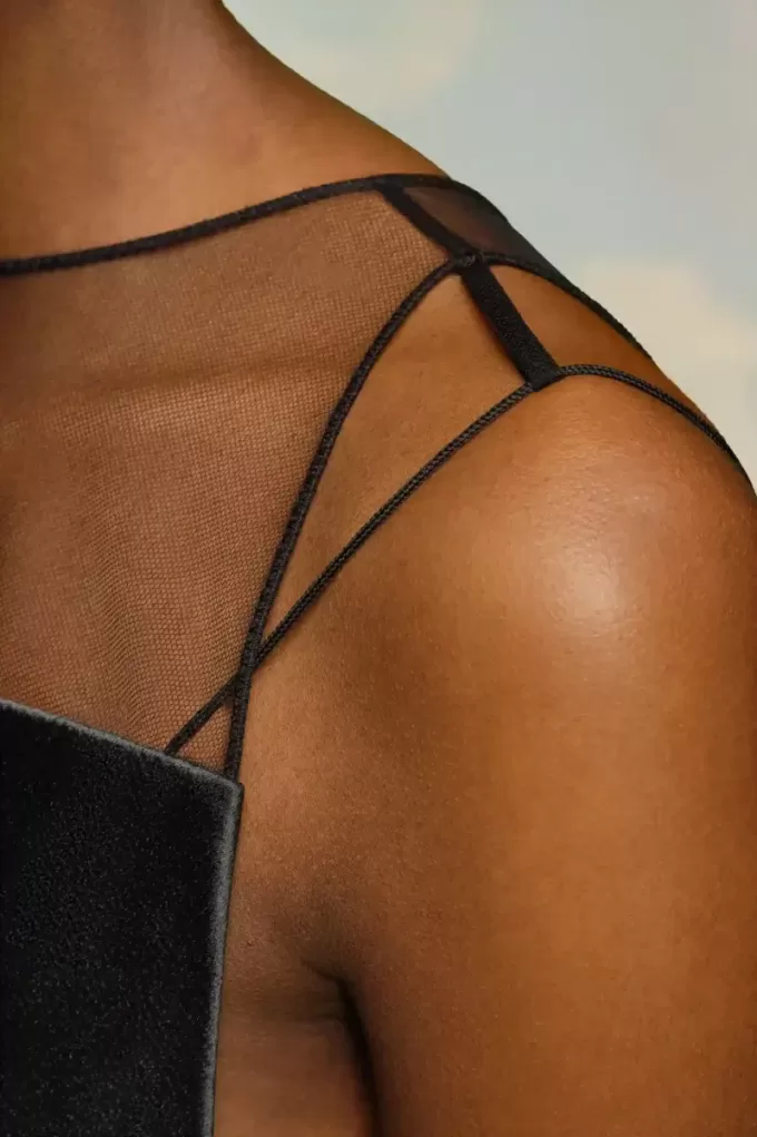 Maison Margiela gehamerde satijnen jurk