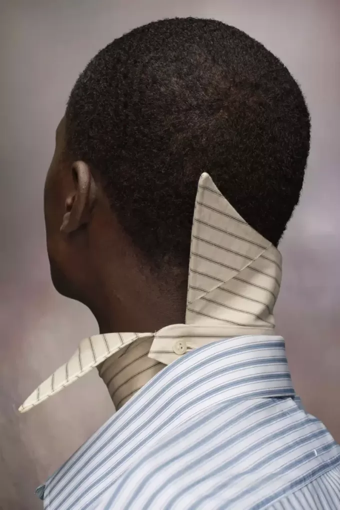 Maison Margiela Gestreepte kraag