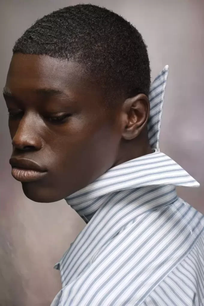 Maison Margiela Gestreepte kraag