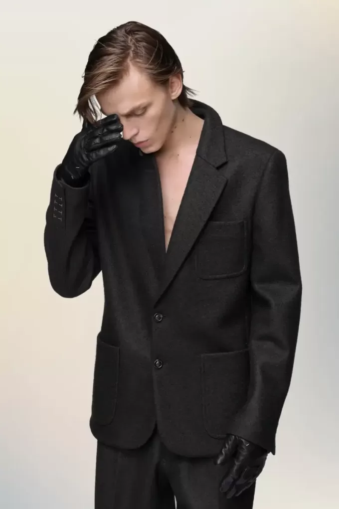 Maison Margiela Gevilte wollen jas