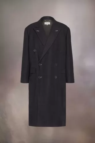 Maison Margiela Geweven lange jas