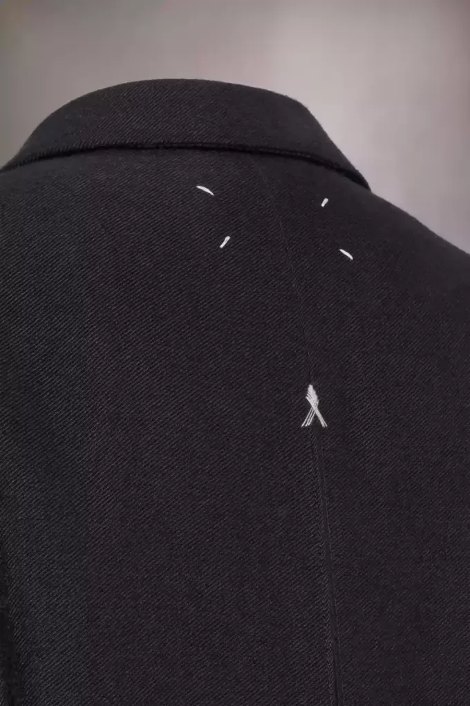 Maison Margiela Geweven lange jas