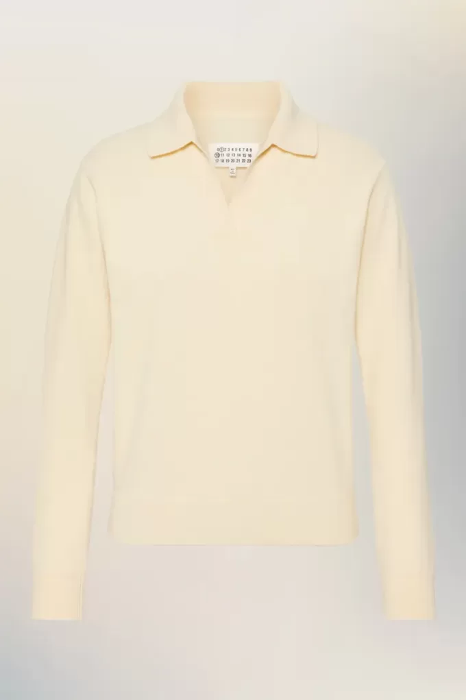 Maison Margiela Polo gebreide top