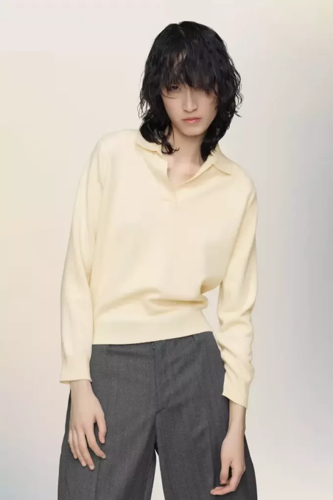 Maison Margiela Polo gebreide top
