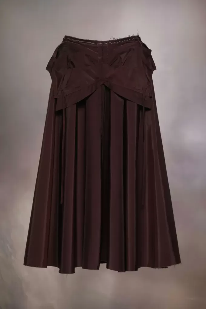 Maison Margiela Taffeta Midi Rok
