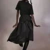 Maison Margiela Taffeta Midi Rok