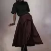 Maison Margiela Taffeta Midi Rok