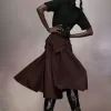 Maison Margiela Taffeta Midi Rok