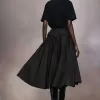 Maison Margiela Taffeta Midi Rok