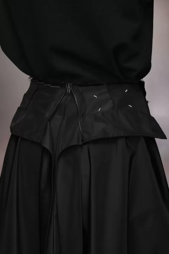 Maison Margiela Taffeta Midi Rok
