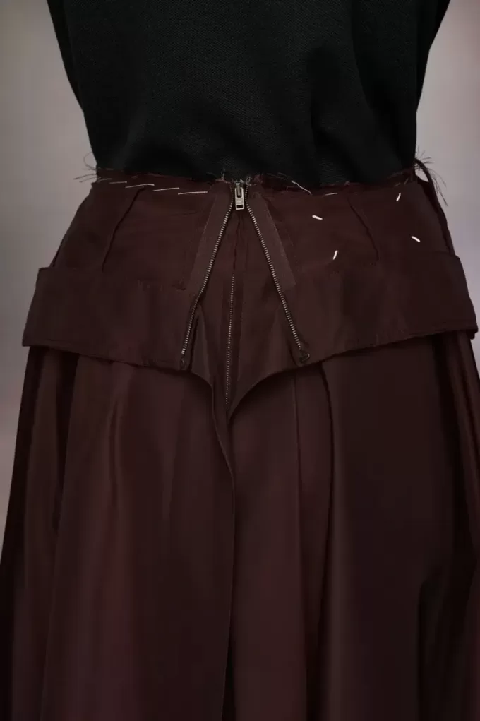 Maison Margiela Taffeta Midi Rok