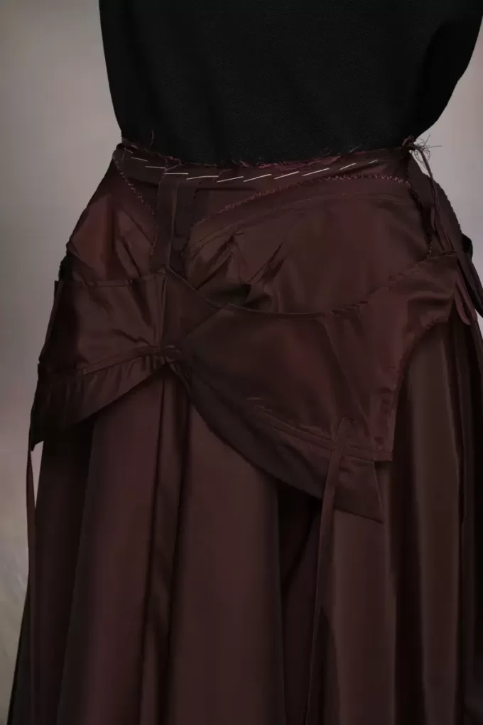 Maison Margiela Taffeta Midi Rok
