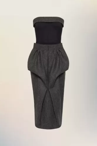 Maison Margiela Wollen bustierjurk